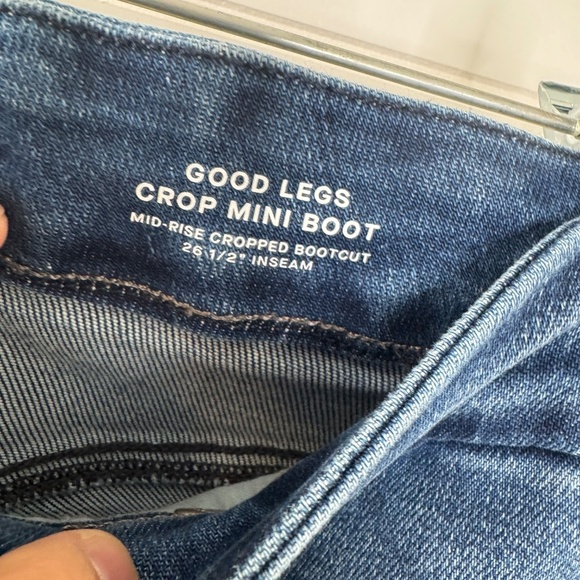NEW Good American Good Legs Crop Mini Boot Size 8 - Picture 5 of 11